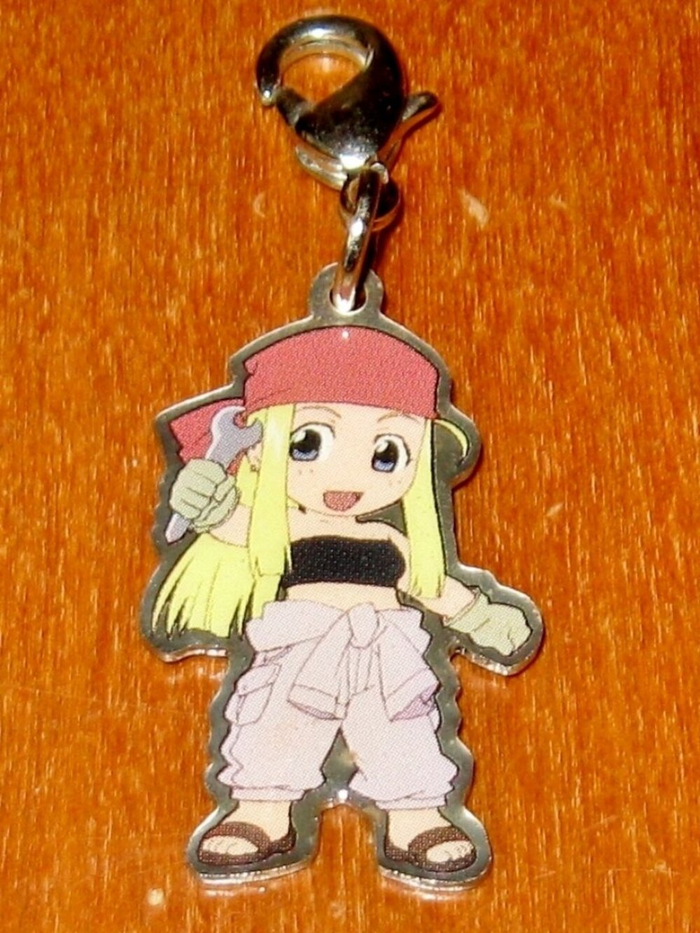 Vintage Manga Winry Rockbell Charm 2004 Fullmetal Alchemist Female Zip Pull
